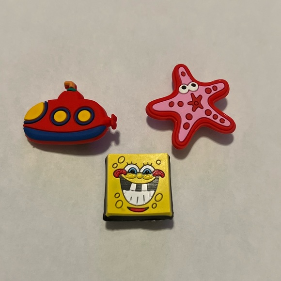 spongebob croc pins
